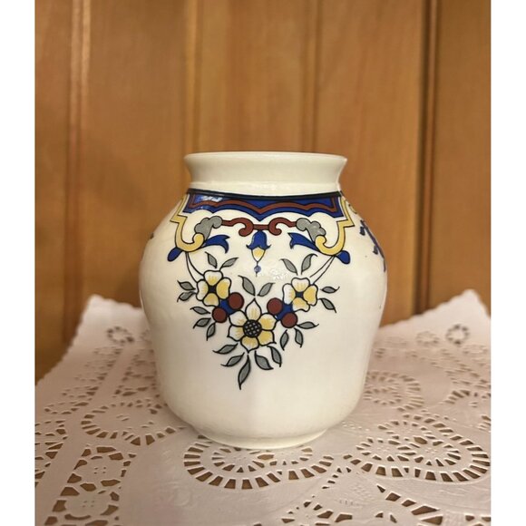 Vintage French Moutarde Bocquet Yvetot Mustard Pot Lid Handpainted Kitchen Decor - Picture 8 of 9